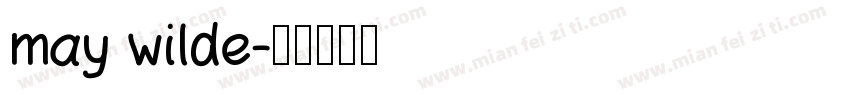may wilde字体转换